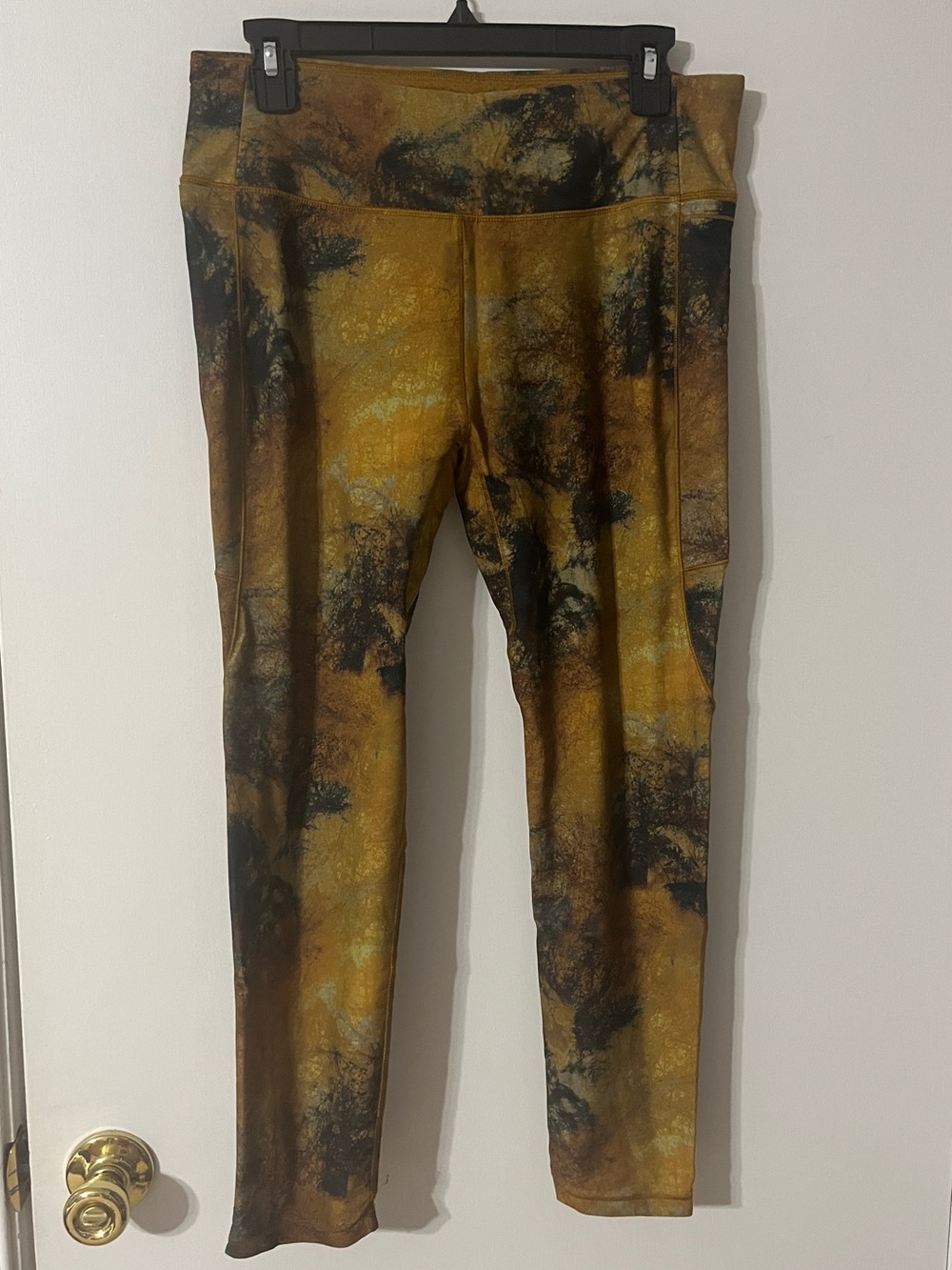 Calia Gold Autumn Colored Patterned Leggings